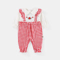 Baby Onesie Fall New Baby Girl Strap Fake Two-Piece Romper Lace Collar Baby Clothes Baby Clothes
