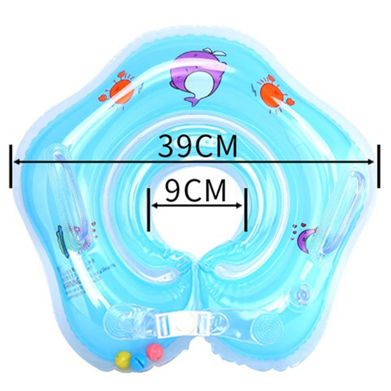 Baby Neck Ring Thickened Double Airbag Newborn Baby Swimming Ring Crystal Ring Inflatable Neck Ring Baby Swimming Ring