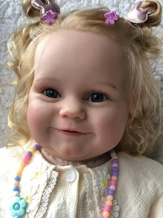 60cm Bebe Reborn Maddie Doll Toddler Girl Boy Realistic Baby Alive Lifelike Handmade Newborn 3D Skin Dolls Collectible Art Toy