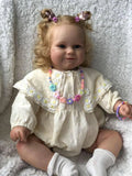 60cm Bebe Reborn Maddie Doll Toddler Girl Boy Realistic Baby Alive Lifelike Handmade Newborn 3D Skin Dolls Collectible Art Toy